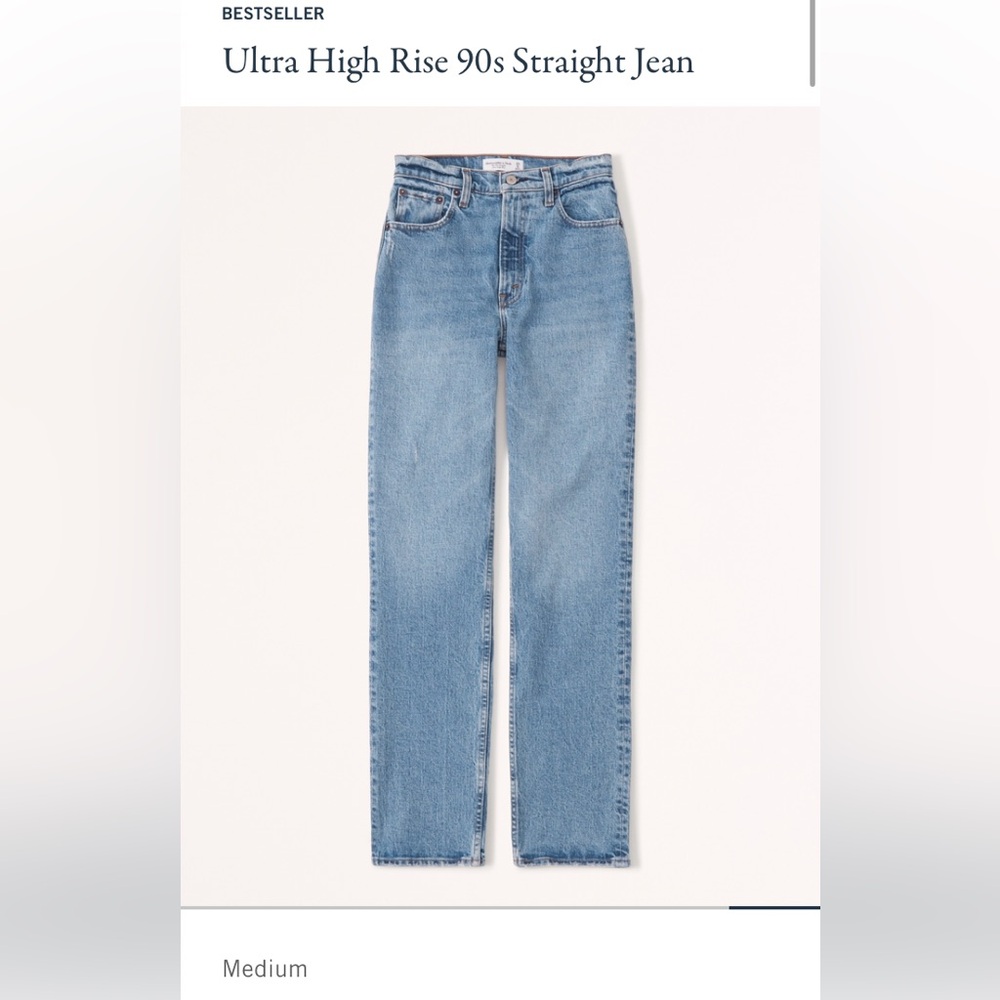 Abercrombie & Fitch High Rise Light Blue Jeans